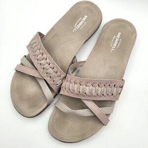 Merrell Moon Gray Womens 10 Air Cushion Memory Foam Comfort Sandals Select Grip